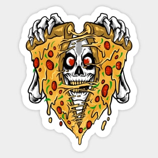 pizza boo Sticker